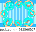 Donut background (blue) 98699507