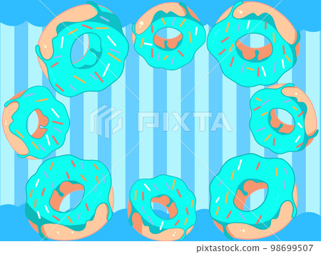 Donut background (blue) 98699507