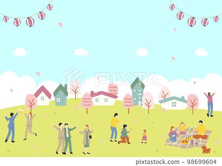 賞櫻的人們 賞櫻的人們 98699604