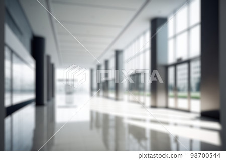 Blur background of empty entrance hall of modern public station or large convention center lobby Blur background of empty entrance hall of modern public station or large convention center lobby 98700544