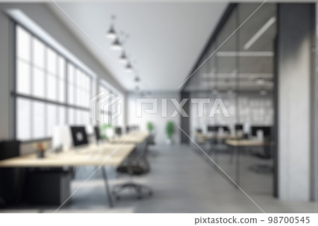 Blur background of modern office interior design. Contemporary workspace for creative business. Blur background of modern office interior design. Contemporary workspace for creative business. 98700545