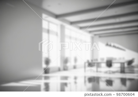 Blur background of empty modern office background . Workspace interior design white color . Blur background of empty modern office background . Workspace interior design white color . 98700604