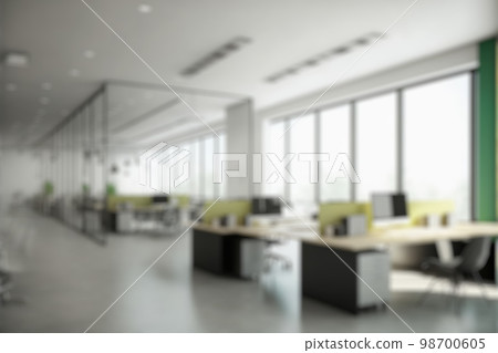 Blur background of modern office interior design. Contemporary workspace for creative business. Blur background of modern office interior design. Contemporary workspace for creative business. 98700605