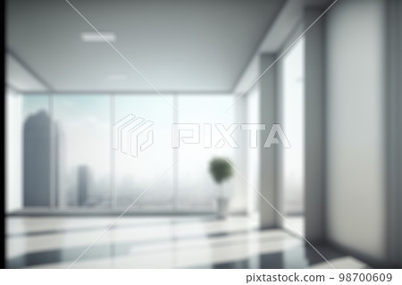 Blur background of empty modern office background in city center . Workspace interior design . Blur background of empty modern office background in city center . Workspace interior design . 98700609