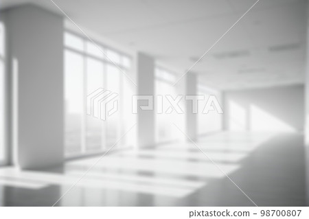 Blur background of empty modern office background . Workspace interior design white color . Blur background of empty modern office background . Workspace interior design white color . 98700807