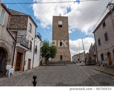 Pietravairano, a medieval village in the province of Caserta, Italy. 98700910