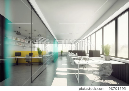 Modern office interior design. Contemporary workspace for creative business. 98701393