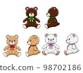 3 colors of stuffed bear 98702186