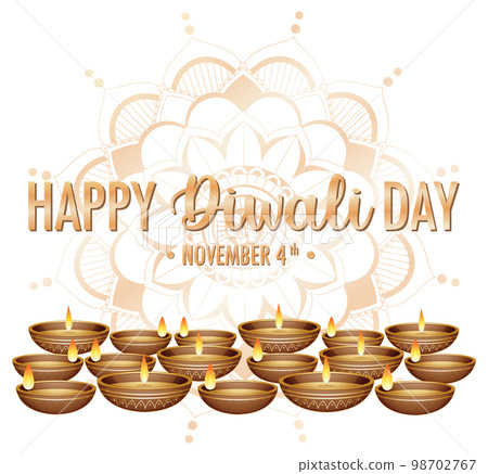 Happy Diwali logo design set, Hindu festival of lights labels, poster,  invitation, flyer, greeting card templates vector Illustration::  tasmeemME.com