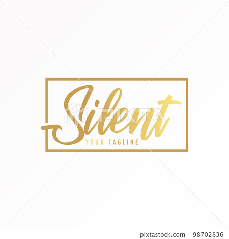 letter or word SILENT latin font image graphic icon logo design abstract concept vector stock. Can be used as a symbol related to word or typography 98702836