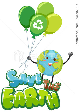 Save the earth banner design 98702993