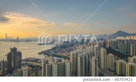 7 Dec 2022 the cityscape of the Kowloon Hong Kong 7 Dec 2022 the cityscape of the Kowloon Hong Kong 98703421