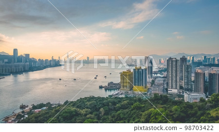 7 Dec 2022 the cityscape of the Kowloon Hong Kong 7 Dec 2022 the cityscape of the Kowloon Hong Kong 98703422
