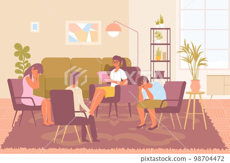 Group Psychotherapy Illustration Group Psychotherapy Illustration 98704472