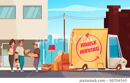 House Moving Outdoor Composition 98704543