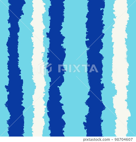 Hand drawn seamless pattern of navy blue electric blue abstract stripes. Trendy turquoise nautical summer print vertical horizontal diagonal geometric design, striped fabric print blobs shapes texture Hand drawn seamless pattern of navy blue electric blue abstract stripes. Trendy turquoise nautical summer print vertical horizontal diagonal geometric design, striped fabric print blobs shapes texture 98704607