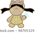 A fistfighter bear engraved with a yellow magical emblem. 98705329