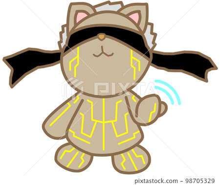 A fistfighter bear engraved with a yellow magical emblem. A fistfighter bear engraved with a yellow magical emblem. 98705329