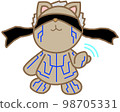 A fistfighter bear engraved with a blue magical pattern. 98705331