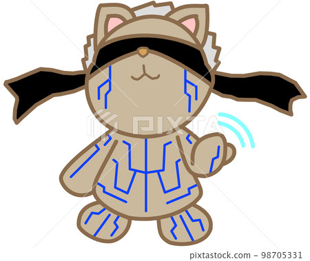 A fistfighter bear engraved with a blue magical pattern. A fistfighter bear engraved with a blue magical pattern. 98705331