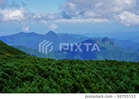 從餘市山頂看定山溪天狗山 從餘市山頂看定山溪天狗山 98705553