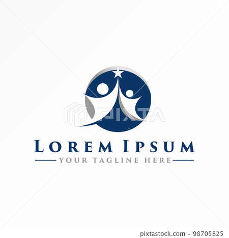 2 Body or People jump with star image graphic icon logo design Abstract concept vector stock. Can be used as a symbol related to success or family 2 Body or People jump with star image graphic icon logo design Abstract concept vector stock. Can be used as a symbol related to success or family 98705825