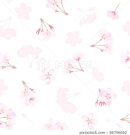 Cherry blossom seamless pattern 98706692