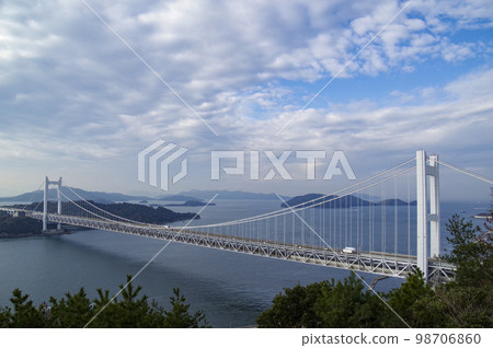 Great Seto Bridge seen from Washuzan observatory Great Seto Bridge seen from Washuzan observatory 98706860