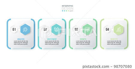 Infographic template business concept with step. 98707080