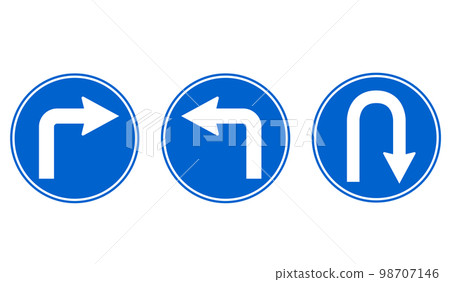 Road sign arrow icon Road sign arrow icon 98707146