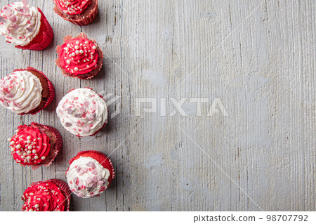 Flat lay composition for Valentine's Day 98707792