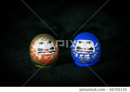 靜岡縣富士市的毗沙門天迷你達摩 Blue Gold 日本三大達磨市場 98708156