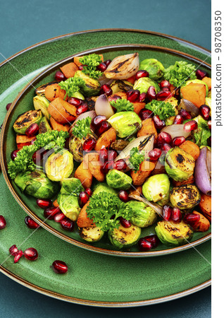 Roasted vegetable salad. 98708350