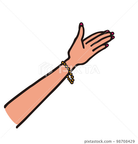 Body parts Palm illustration material Body parts Palm illustration material 98708429
