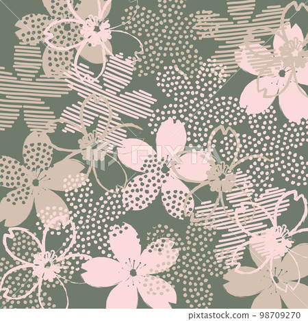 Dull color cherry blossom background Dull color cherry blossom background 98709270