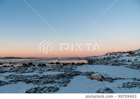 Norwegian winter landscape Norwegian winter landscape 98709483