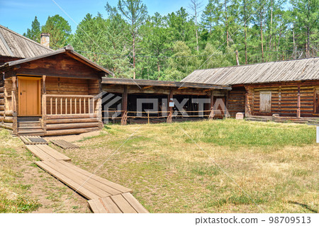 The Trans-Baikal Buryat Complex in the Ethnographic Museum of the Peoples of Transbaikalia. Ulan-Ude, Republic of Buryatia, Russia. 98709513