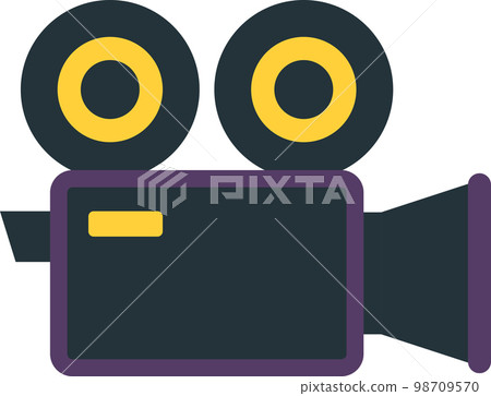 movie camera illustration in minimal style 98709570