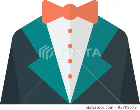 men suit illustration in minimal style 98709579