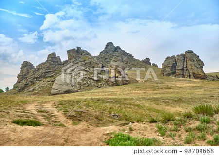 The Saxon Castle Sovinsky is the main natural attraction of the Barguzin Valley of the Trans-Baikal Region of the Republic of Buryatia. 98709668