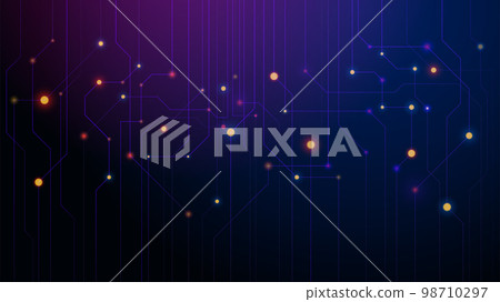 Digital geometric tech future elements abstract background 98710297