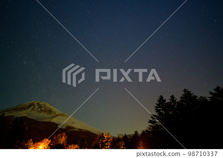 View of Comet ZTF from Mizugatsuka Park on Mt. Fuji (Shizuoka Prefecture) 98710337