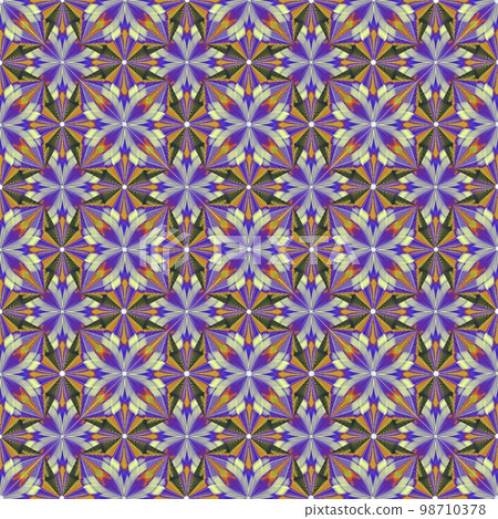 Floral and star background illustration, oriental pattern repeat pattern, exotic pattern seamless pattern Floral and star background illustration, oriental pattern repeat pattern, exotic pattern seamless pattern 98710378