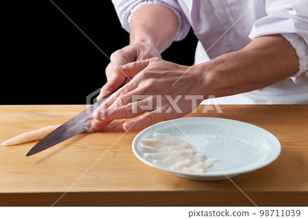 拉虎河豚生魚片的板前 98711039