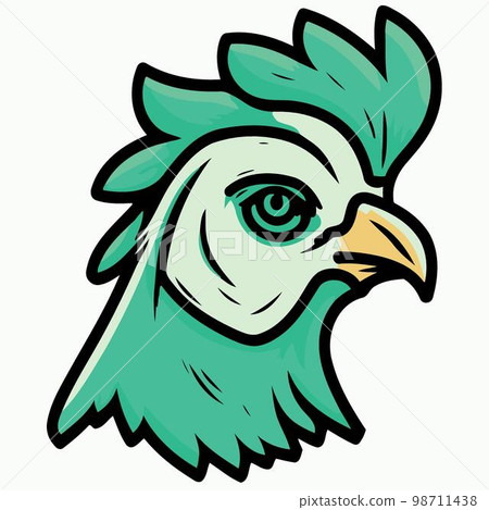 chicken bird animal head hen seen from the side 98711438