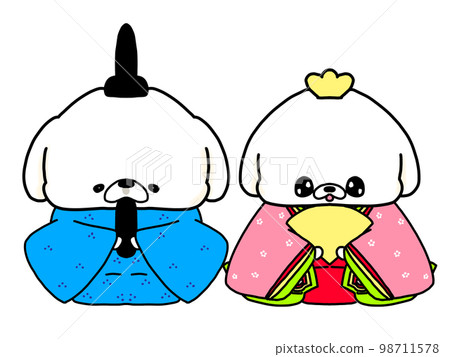可愛的北京人偶 Hinamatsuri 可愛的北京人偶 Hinamatsuri 98711578