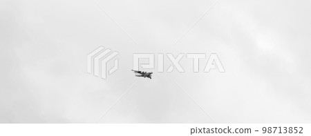 aircraft in gray sky aircraft in gray sky 98713852