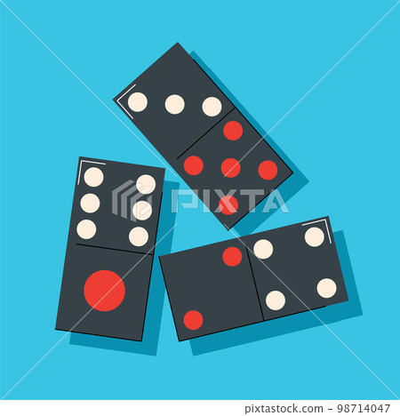 domino isolated domino effect vector illustration 98714047