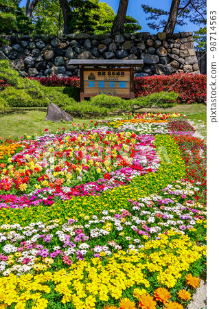 春天開滿鮮花的城鎮建設高松城玉藻公園(香川縣高松市) 春天開滿鮮花的城鎮建設高松城玉藻公園(香川縣高松市) 98714563