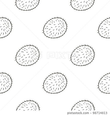 Coloring Seamless pattern with tropical fruits. Illustration in hand draw style Coloring Seamless pattern with tropical fruits. Illustration in hand draw style 98714813